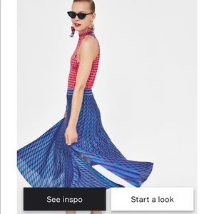 🆕 Zara Jacquard Knit Collection Skirt Only